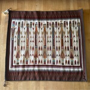 Leona Nez Navajo Rug 44 1/2''x40'' Handmade Rare Vintage New From Gallery